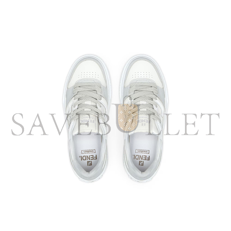 F**di match grey leather platform low-tops 8e8571aomnf1pys